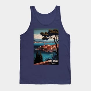 Côte d'Azur Travel Poster Tank Top